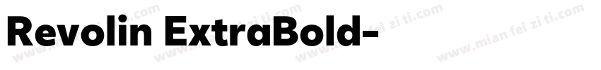 Revolin ExtraBold字体转换